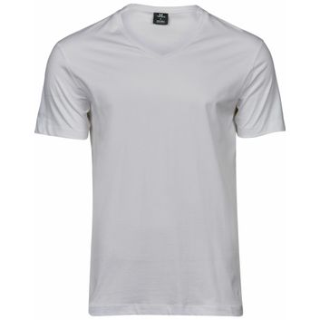 Tee Jays Men's Fashion V-Neck Sof-Tee White