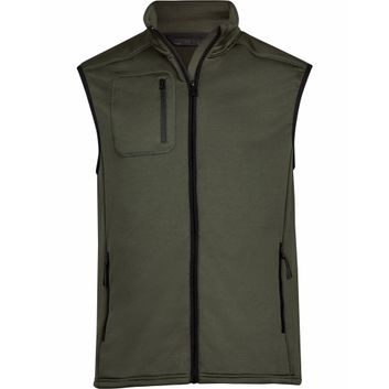 Tee Jays Men's Stretch Fleece Bodywarmer Deep Green