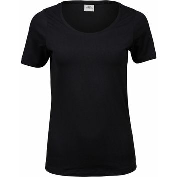 Tee Jays Women's Stretch Tee Black