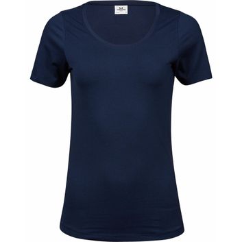 Tee Jays Women's Stretch Tee Navy Blue