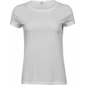 Tee Jays Ladies Roll-Up Tee White