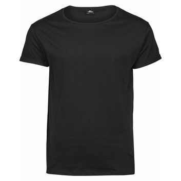 Tee Jays Men's Roll-Up Tee Black