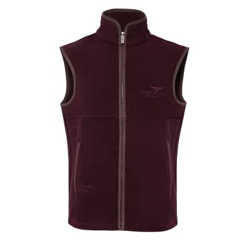 Longhorn Shearing Gilet Rutland Burgundy