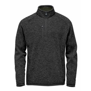 Stormtech Men's Pure Earth 1/4 Zip Pullover Black Heather