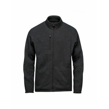 Stormtech Men's Pure Earth Avalanche Full Zip Fleece Jacket Black Heather