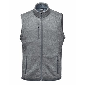 Stormtech Men's Pure Earth Avalanche Full Zip Fleece Vest Granite Heather