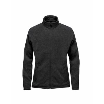 Stormtech Women's Pure Earth Avalanche Full Zip Fleece Jacket Black Heather