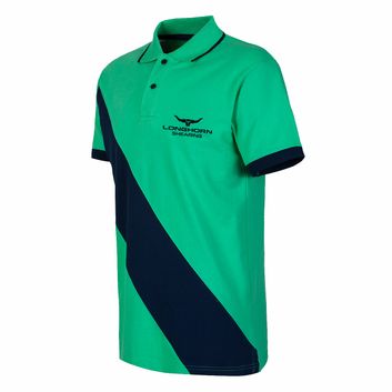 Longhorn Shearing Kids Angus Polo Shirt Green alternative