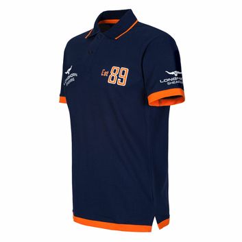 Longhorn Shearing Kids Dexter Polo Shirt Navy alternative