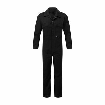 Fort Zip Front Coverall Black