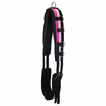Imperial Riding Lunging Girth Nylon IRH Deluxe Neon Pink