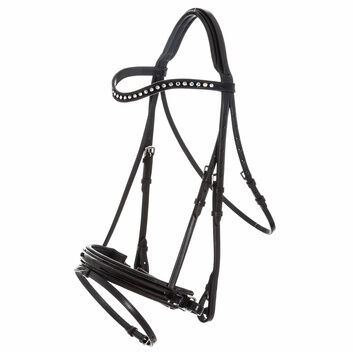 Imperial Riding Snaffle Bridle IRH Di Layla Black/Chrystal