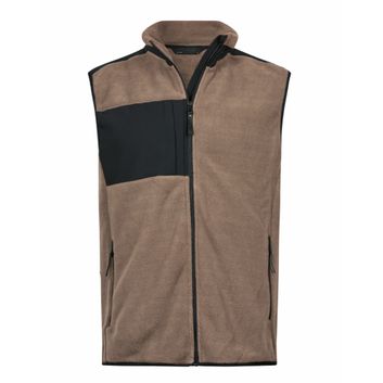 Tee Jays Mountain Fleece Bodywarmer Clay/Black