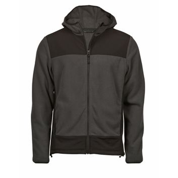 Tee Jays Mountain Hooded Fleece Asphalt/Black