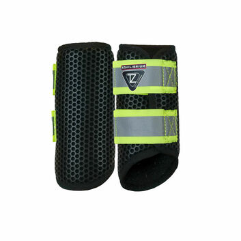 Equilibrium Tri-Zone Brushing Boots Black/Fluorescent Yellow