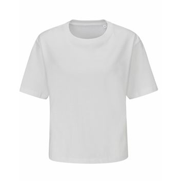 Mantis Women's Organic Cropped Heavy T White