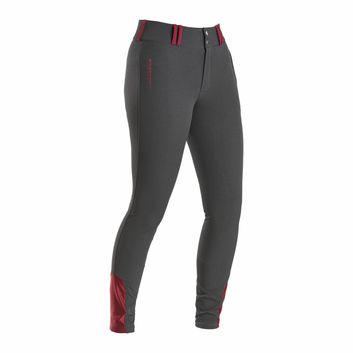 Firefoot Emley Four Way Stretch Breeches Ladies Grey/Merlot alternative