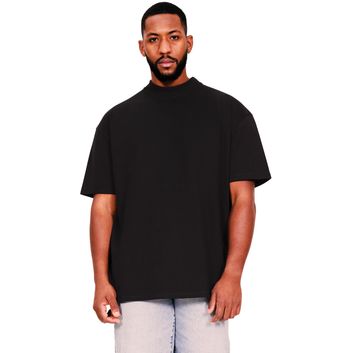 Casual Classics Ringspun 220 Oversize Extended Neck Tall T-Shirt - Black