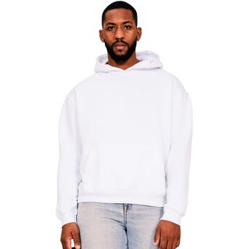 Casual Classics Ringspun Blended 280 Boxy Oversize Hood - White