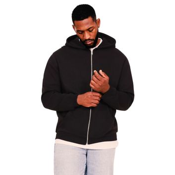 Casual Classics Ringspun Blended 280 Core Tall Zip Hood - Black