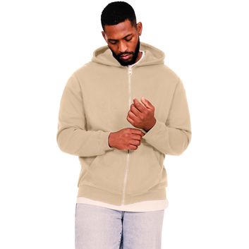 Casual Classics Ringspun Blended 280 Core Zip Hood - Sand