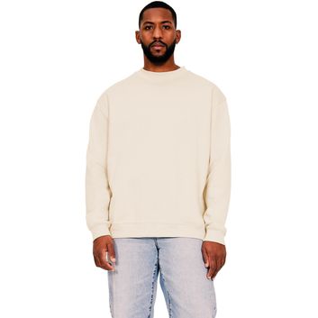 Casual Classics Ringspun Blended 280 Oversize Extended Neck Sweat - Ecru