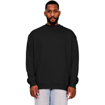 Casual Classics Ringspun Blended 280 Oversize Extended Neck Tall Sweat - Black