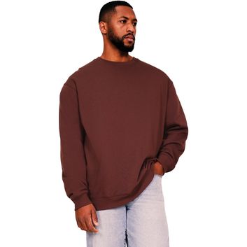 Casual Classics Ringspun Blended 280 Oversize Tall Sweat - Chocolate