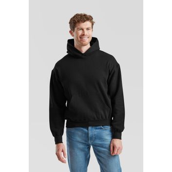 Fruit Of The Loom Supercotton Hooded Sweat Adult - Black