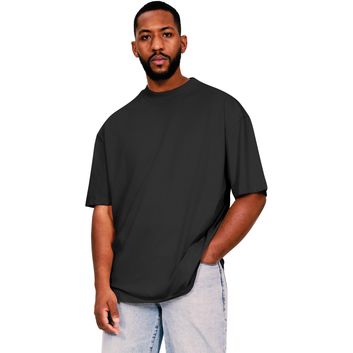 Casual Classics Ringspun Core 150 Oversize Extended Neck Tall T-Shirt - Black