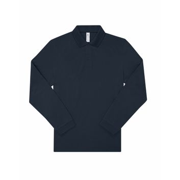 B&amp;C My Polo 180 Long Sleeve Navy