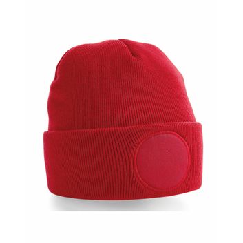 Beechfield Circular Patch Beanie White