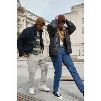 Beechfield Fashion Patch Beanie Walnut/Black