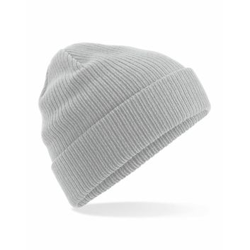 Beechfield Organic Cotton Beanie Light Grey
