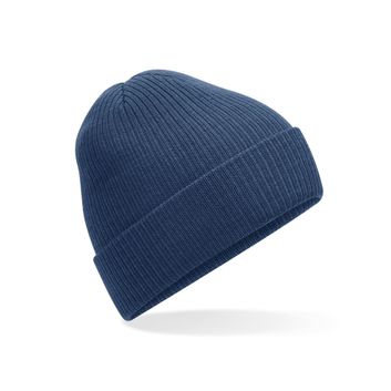 Beechfield Polylana Ribbed Beanie Steel Blue