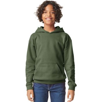 Gildan Softsyle Midweight Pullover Hood Kids - Military Green