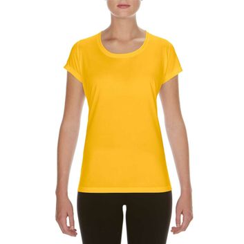 Gildan Ladies Performance Core T-Shirt - Sport Athletic Gold
