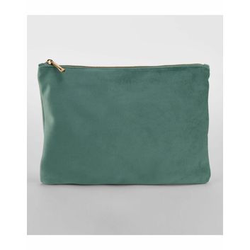 Bagbase Velvet Accessory Pouch Jade