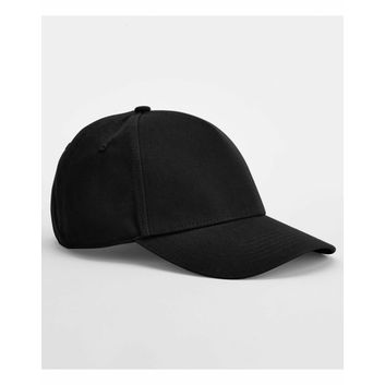 Beechfield EarthAware® Classic Organic Cotton 5 Panel Cap Black