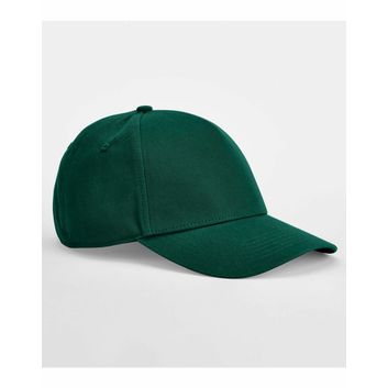 Beechfield EarthAware® Classic Organic Cotton 5 Panel Cap Bottle Green