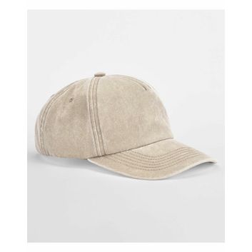 Beechfield Relaxed 5 Panel Vintage Cap Vintage Stone