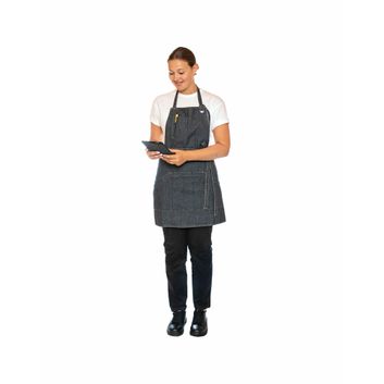 Dennys Le Chef Prep Apron Washed Indigo