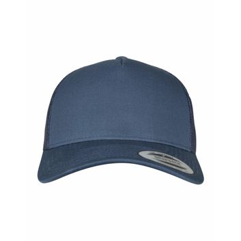 Flexfit 5 Panel Retro Trucker Cap Navy