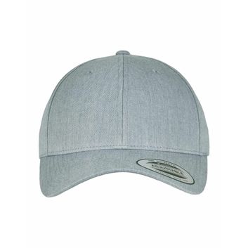 Flexfit Curved Classic Snapback Cap Heather Grey