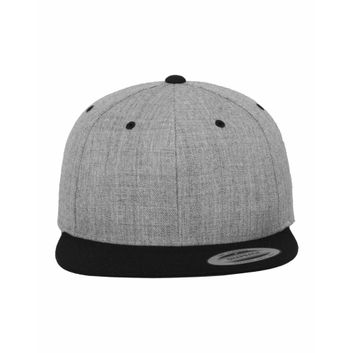 Flexfit Two Tone Classic Snapback Cap Heather Grey/Black