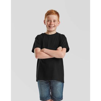 Fruit Of The Loom Kids Iconic 195 Tee Black