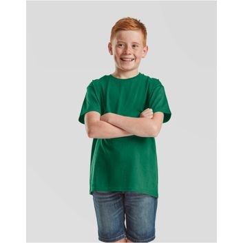 Fruit Of The Loom Kids Iconic 195 Tee College Green