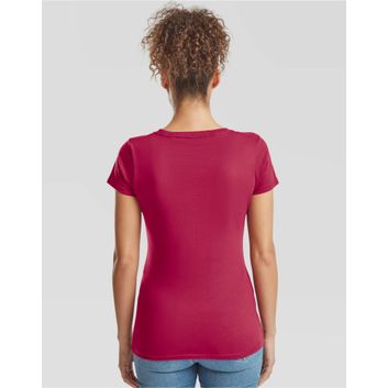 Fruit Of The Loom Ladies' Iconic 195 Ring Spun Premium T Cranberry