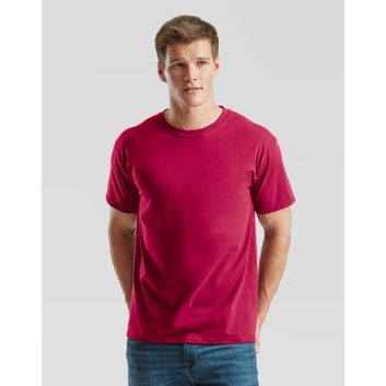 Fruit Of The Loom Men's Iconic 195 Ring Spun Premium T Cranberry