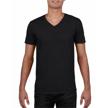 Gildan Softstyle® Adult V-Neck T-Shirt Black